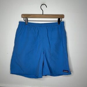 Patagonia Baggies Mens Hybrid Shorts in Blue Size Medium